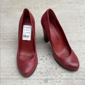 Luxury Rebel Red Leather Pumps Size 5.5
